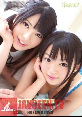 KAWD-415 Studio Kawaii Squirting โกน Bichabicha W! ออกจากไอ อุเอฮาระ